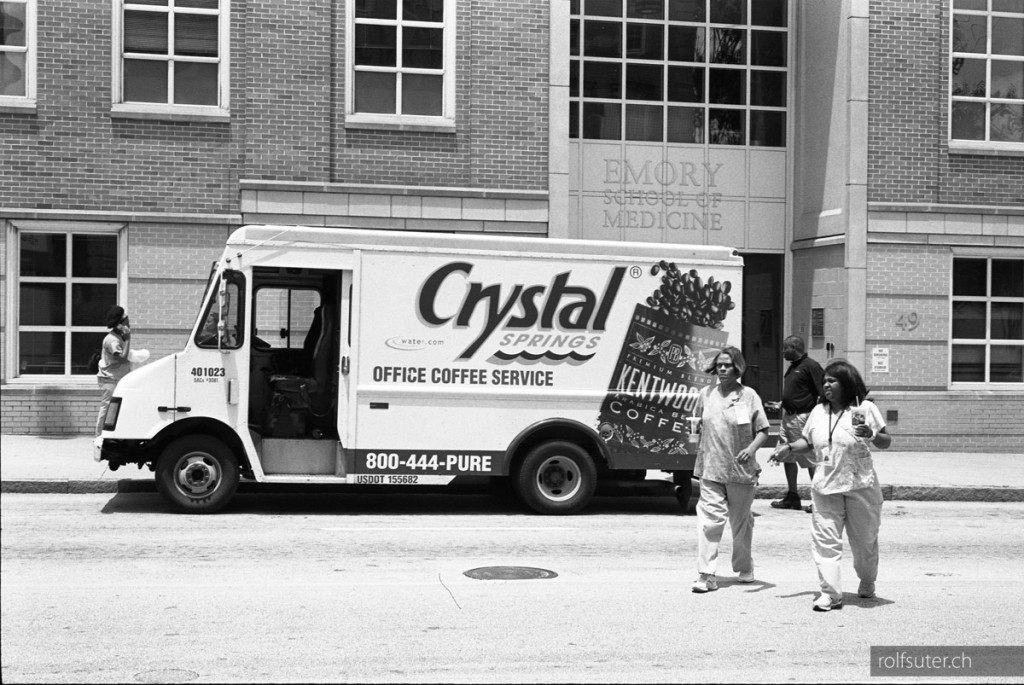 Crystal delivery truck