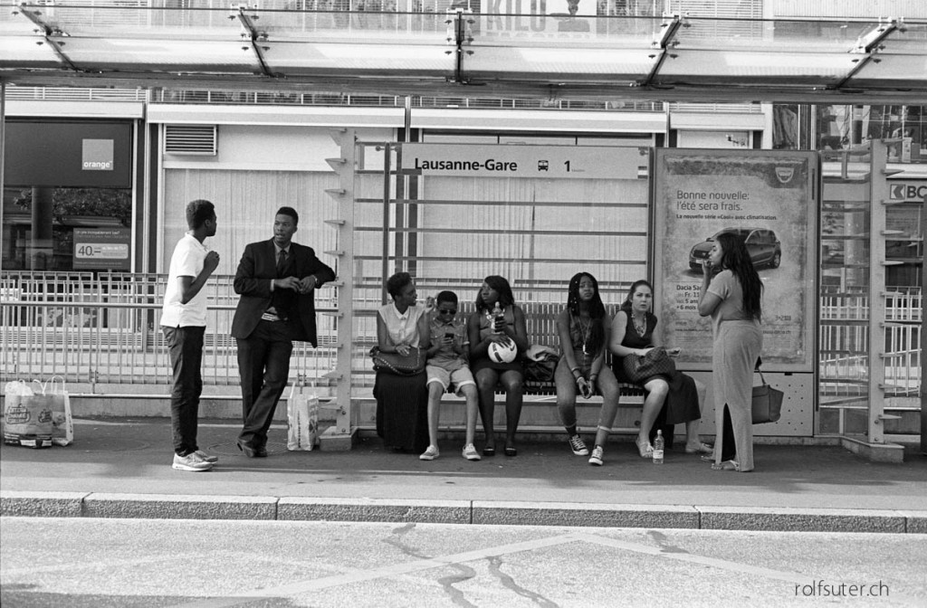 Bus station in Lausanne