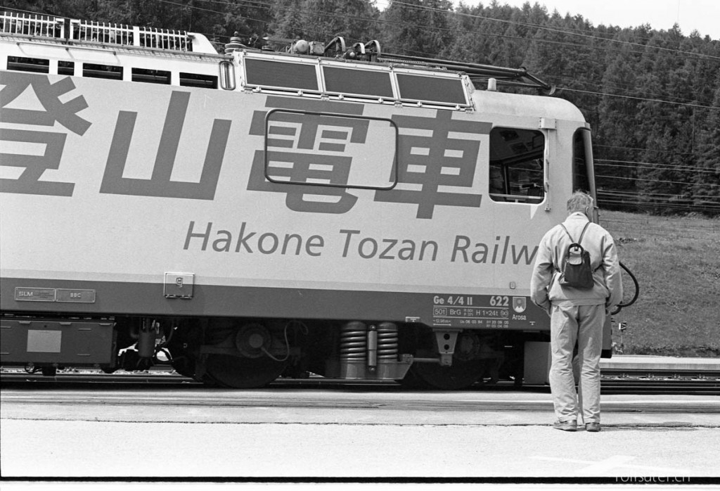 Hakone Tozan Railway, Japan? Rhätische Bahn in Pontresina!