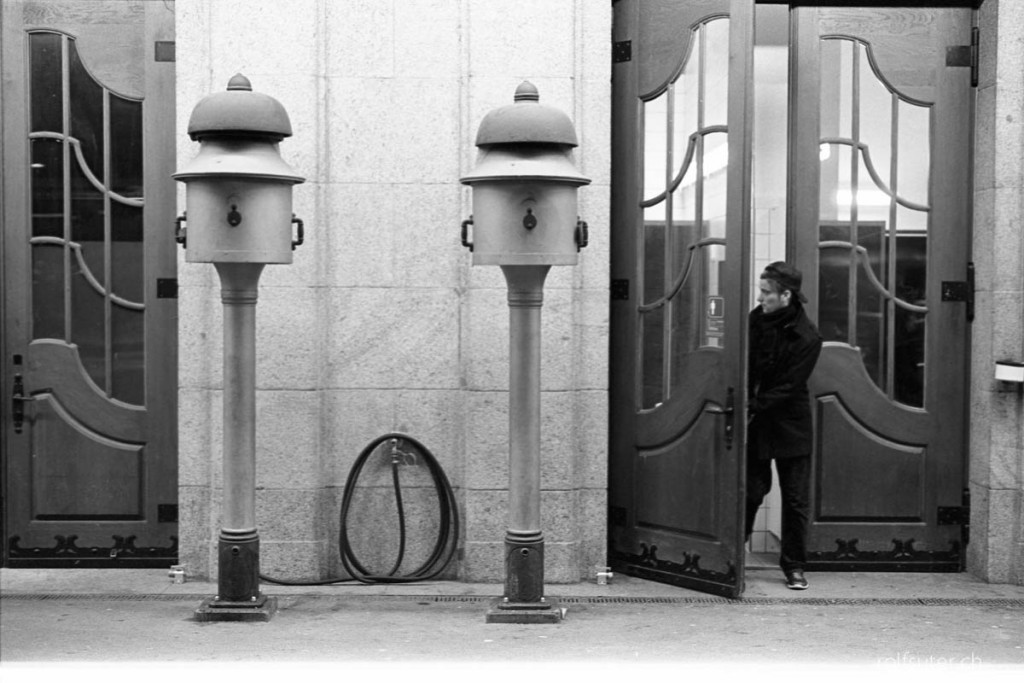 Bells and toilets at the train station St. Gallen